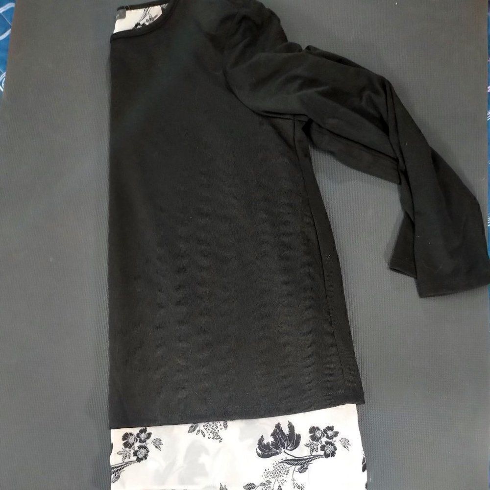 Sweater two shirt style with open back